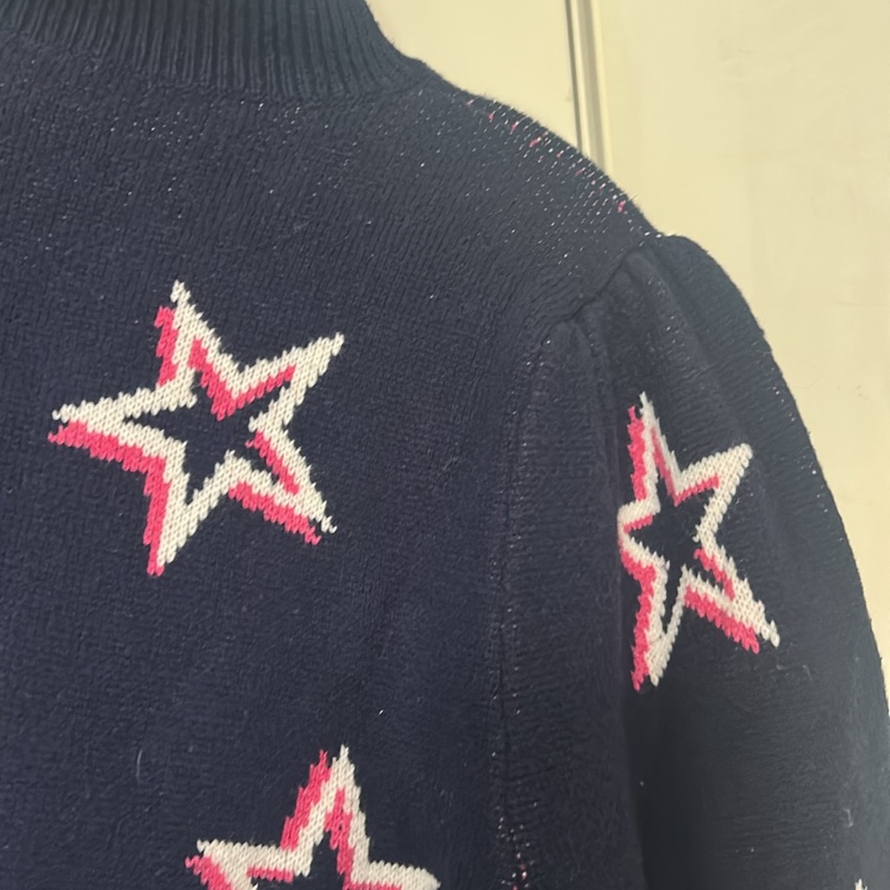 Gap Star Patterned Black Sweater - image 5